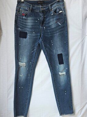 ✨ Renuar Distressed Patchwork Paint Splatter Jeans-Size 6 ✨ 